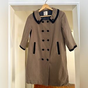 Tulle Women's Brown Double-Breasted Coat